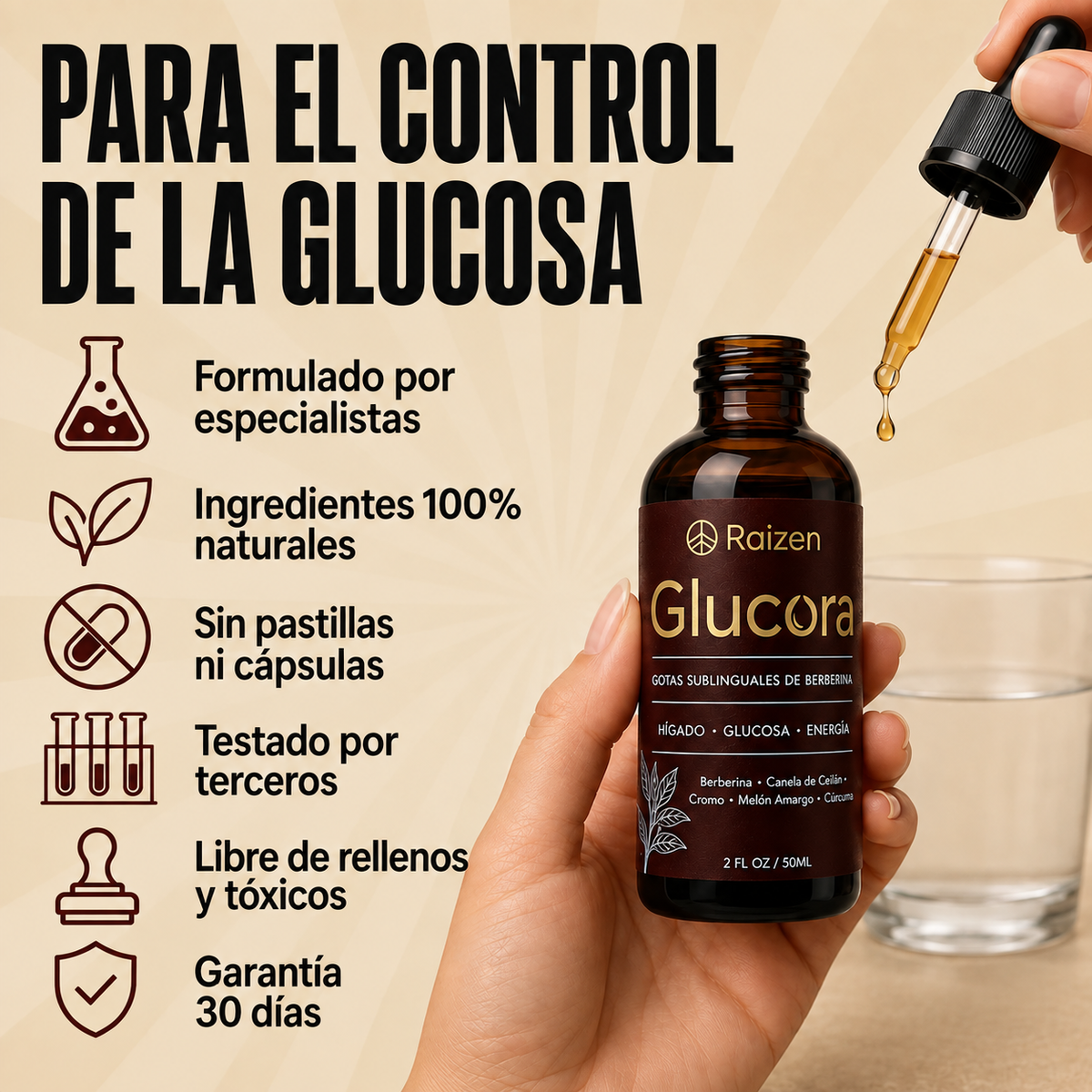 Glucora™ Nueva Fórmula | Apoyo Natural para la Glucosa, Energía y Antojos